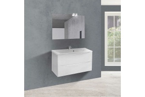 Тумба с раковиной Vincea Mia 90 белая - 3