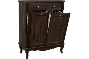 Тумба ValenHouse Лиора 65 с 2 бельевыми корзинами, кальяри, фурнитура бронза