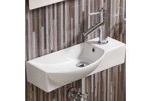 Раковина подвесная WeltWasser WW AISBACH 7945 GL-WT R 45 белый (10000008691)