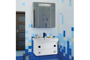 Тумба с раковиной Vod-Ok Квадро 60 белая - 2