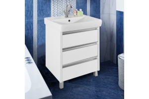 Тумба с раковиной Vod-Ok Бридж 60 белая