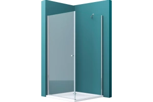 Боковая стенка BelBagno 30х195 профиль хром стекло прозрачное - 2