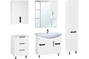 Зеркало-шкаф Bellezza Лагуна 85 R белый - 2