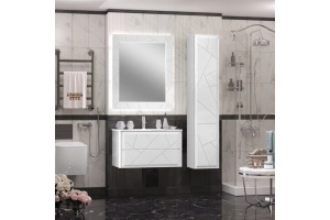 Зеркало с подсветкой Opadiris Луиджи 90 белый матовый - 3