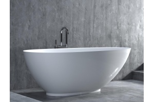 Ванна из искусственного камня Salini Paola 160x77 101511G S-Sense, глянцевый - 3