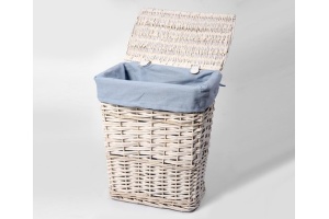 Корзина для белья Wasserkraft Lippe WB-450-M белая, средняя - 2