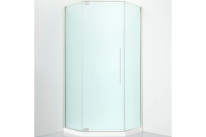 Душевой уголок Black&White Stellar Wind 90х90 хром стекло матовое