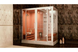 Душевая кабина Frank 200х130 левая с финской сауной - 2