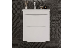 Тумба для комплекта Бриклаер Вега 60 с двумя ящиками, белая