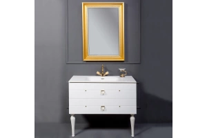 Тумба под раковину Armadi Art Vallessi Avangarde Piazza 100 белый - золото - 2