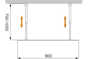 Душевая перегородка Cezares Liberta-L-2-90-C-NERO - 3