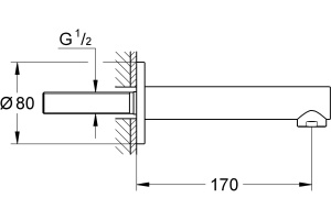 Излив Grohe Concetto 13280001 для ванны - 2