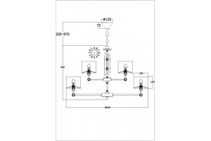 Подвесная люстра Maytoni Alloro MOD088PL-15BS - 2
