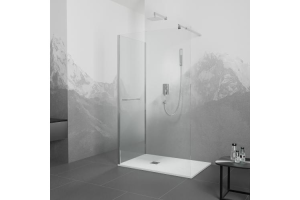 Душевой уголок Rgw Walk in 120х90 хром стекло прозрачное