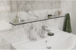 Полка STWORKI Glass Shelf 80 полкодержатели хром - 3