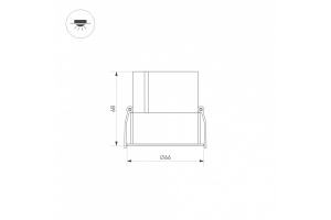 Встраиваемый светодиодный светильник Arlight S-Atlas-Built-R66-15W Warm3000 035465 - 2