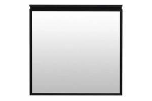 Зеркало Allen Brau Priority 80х75 с подсветкой черный матовый