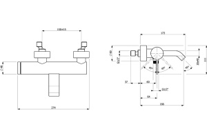 Смеситель для душа Villeroy & Boch Dawn хром - 2