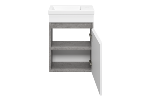 Тумба под раковину Misty Ронда 40 белая глянцевая - 2