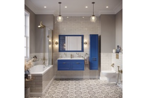 Тумба для комплекта Sanflor Ванесса 105 подвесная, индиго - 3