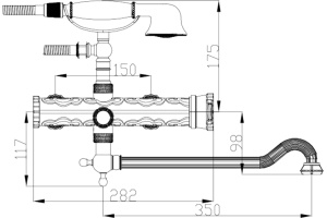 Смеситель Zorg Antic A 101WDN-SL универсальный - 2