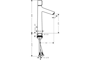 Смеситель Hansgrohe Talis Select S 72044000 для раковины - 3