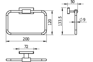 Полотенцедержатель Langberger Alster 10938A - 2
