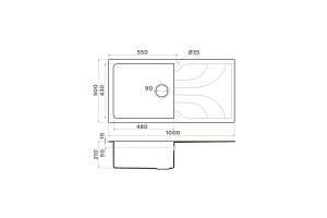 Мойка кухонная Omoikiri Yasugata платина (4993851) - 2