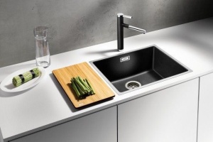 Смеситель для кухонной мойки Blanco Linee хром, черный (518438) - 2