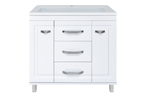 Тумба с раковиной Misty Терра 90 белая глянцевая