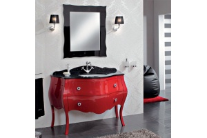 Столешница в ванную комнату Cezares Carlotta 128х57, Brilante Nero (CARL04.M5)