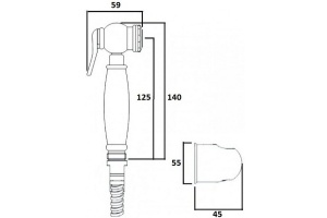 Гигиенический душ Magliezza Piccolo (50507-cr) - 2