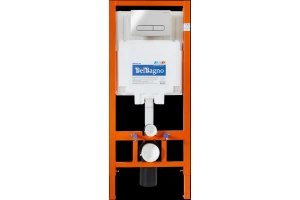 Комплект унитаза с инсталляцией BelBagno Loto с кнопкой смыва хром - 2