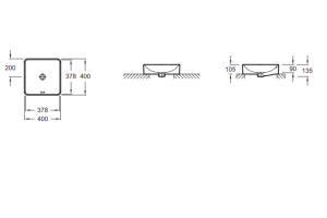 Рукомойник Jacob Delafon Vox EVG102-PT4 парижское бистро - 3