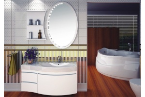 Полка Aquanet Опера 115 белая - 2