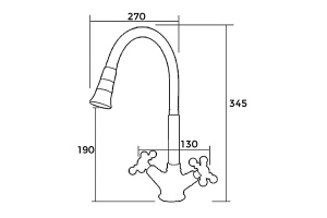 Смеситель для кухни Gappo G4089 - 2