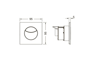 TECEflushpoint, Панель смыва, 2 клавиши, квадратная хром матовый - 3