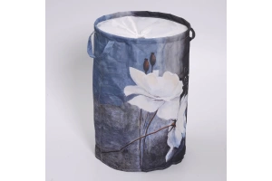 Корзина для белья Wasserkraft Ammer рисунок белый - черный - 2