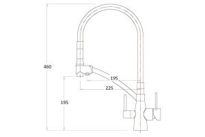 Смеситель Zorg Sanitary ZR 338-8 YF для кухонной мойки - 2
