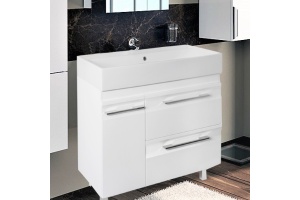 Тумба с раковиной Vod-Ok Мальта 90 белая