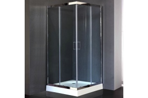 Душевой уголок Royal Bath HPD 90х90 профиль хром стекло прозрачное