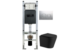 Комплект Weltwasser AMBERG 350 ST + SALZBACH 004 MT-BL + AMBERG RD-CR (10000006580)