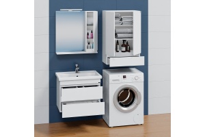 Тумба с раковиной подвесная Санта Марс 70 белый - 2