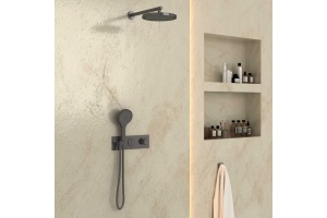 Душевой комплект Vincea с термостатом сталь - 3