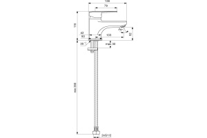 Смеситель для раковины Vidima Logic хром (BA275AA) - 2