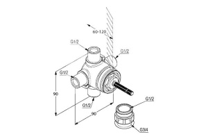 Скрытая часть Kludi Ambienta 29757 скрытая часть - 2