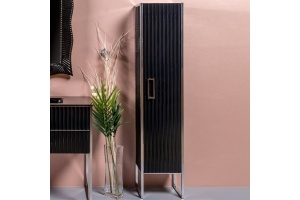 Шкаф-пенал Armadi Art Monaco R черный глянец - хром - 2