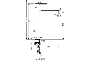 Смеситель Hansgrohe Metris S 31022000 для раковины - 3