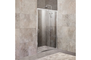 Душевая дверь в нишу BelBagno Unique BF-1-100/115-C-Cr стекло прозрачное