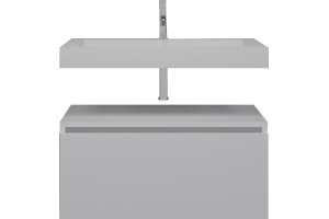 Мебель для ванной Armadi Art Flat 80 подвесная, белый глянец - 2